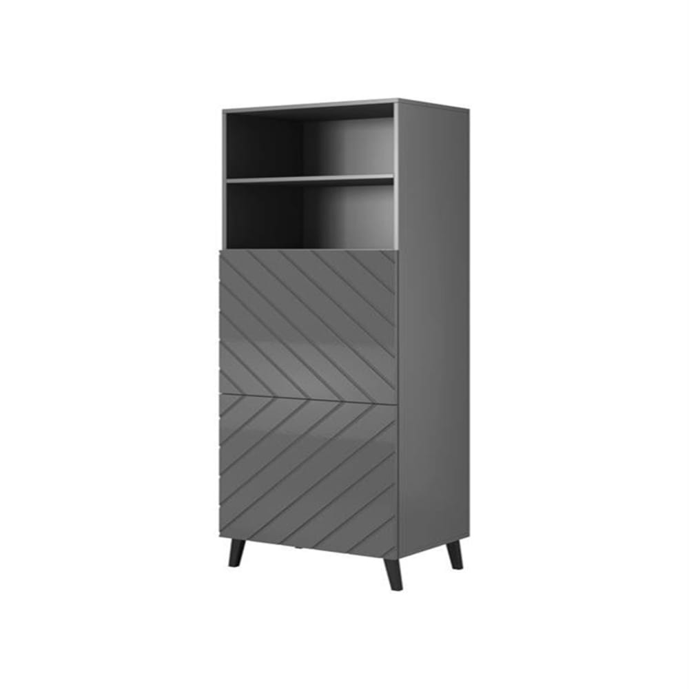 Vitrine design grise