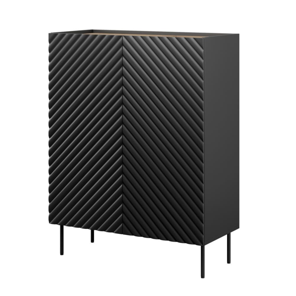buffet haut noir mat