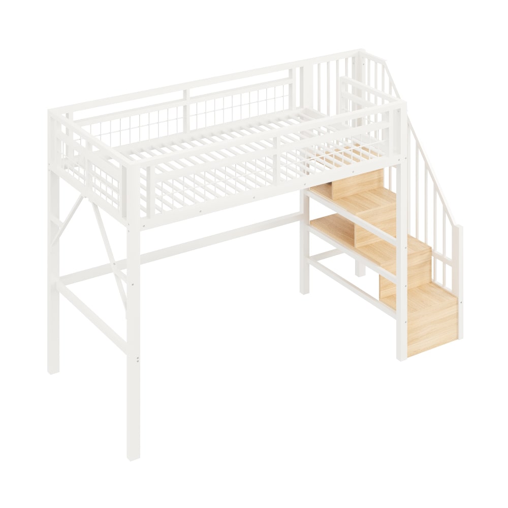 Lit mezzanine enfant - rangement