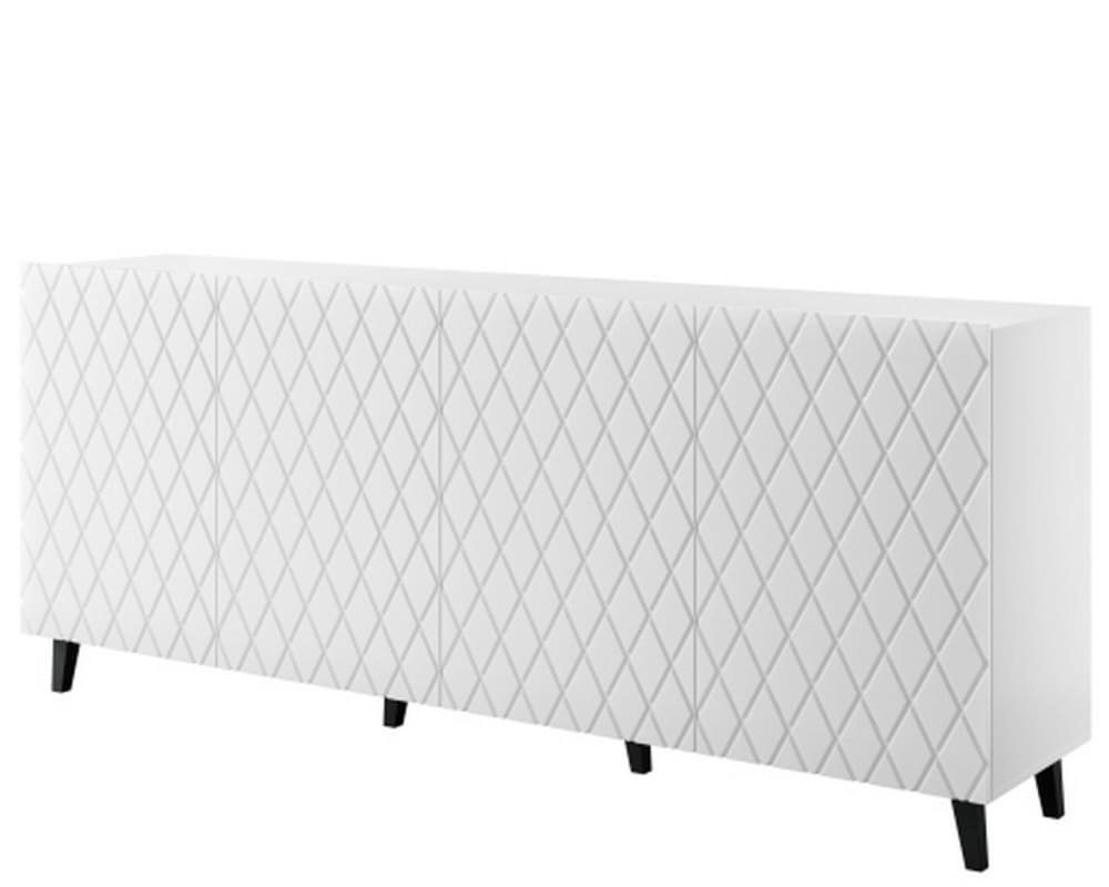 Buffet contemporain blanc - design