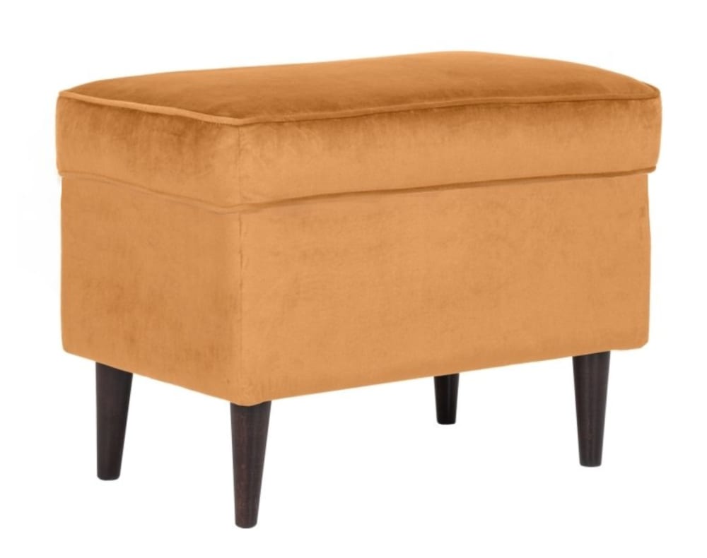 Pouf design velours de