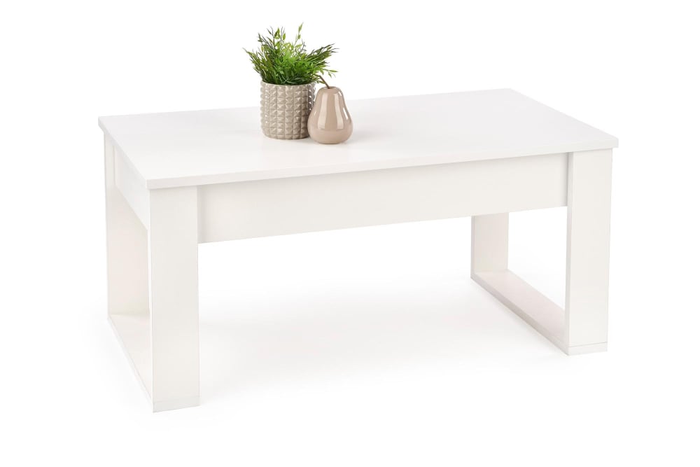 Weißer Couchtisch mit zwei Schubladen - Maisons Du Monde