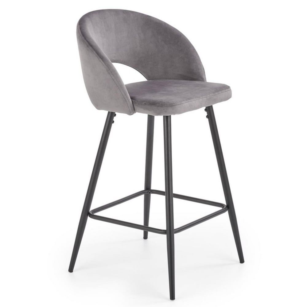 chaise de bar en velours