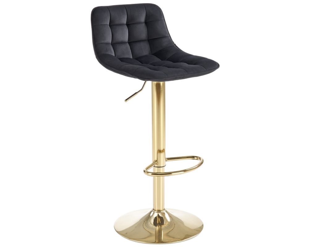 chaise de bar en velours