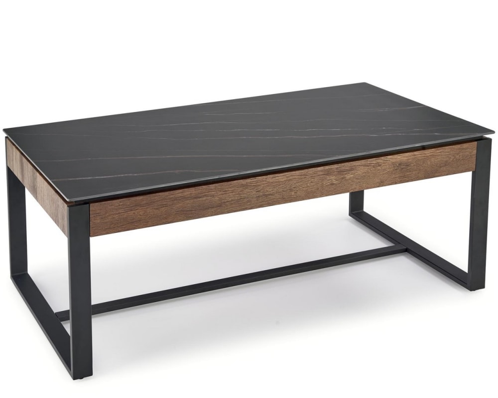 table basse aspect marbre - 60cm