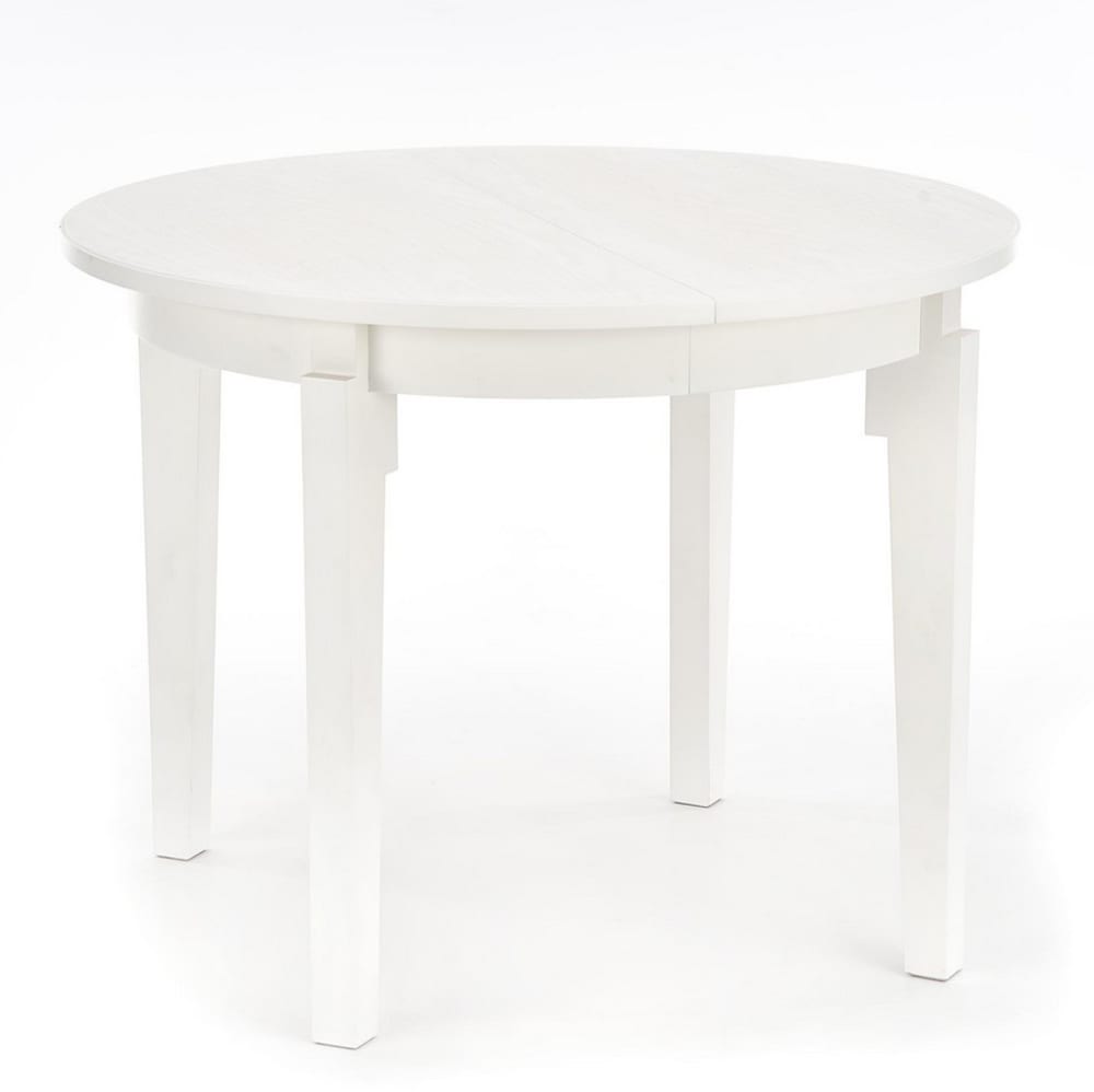 Table ronde extensible - blanche
