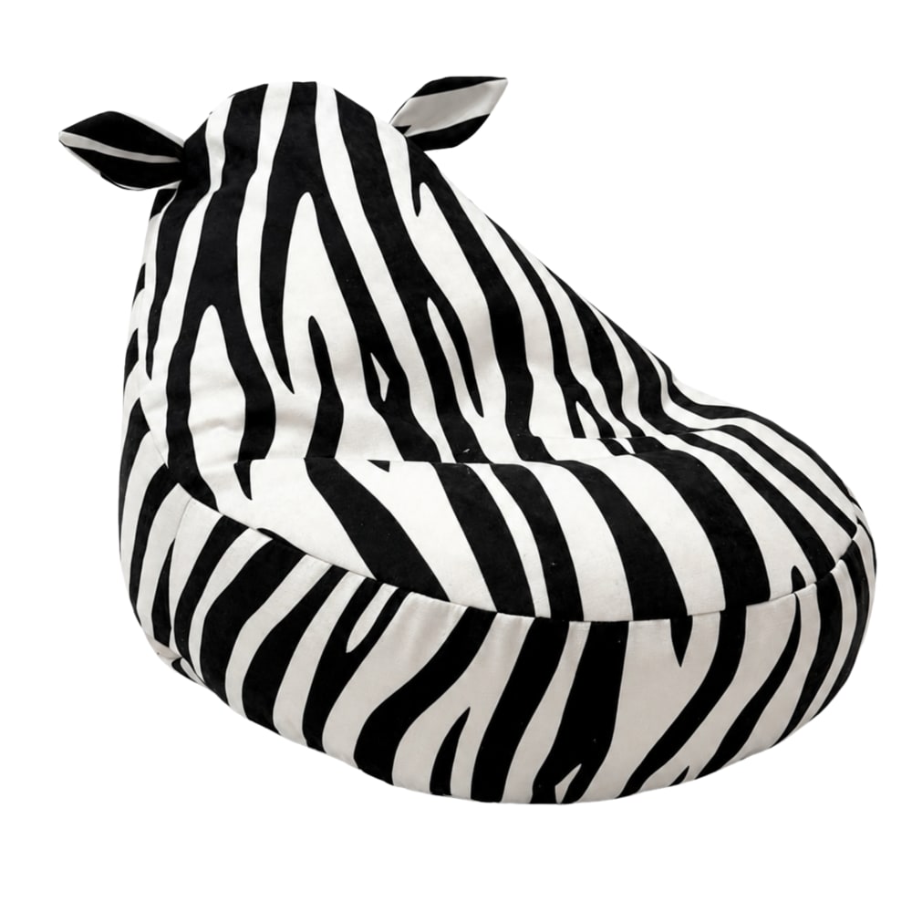 Pouf enfant zèbre pour