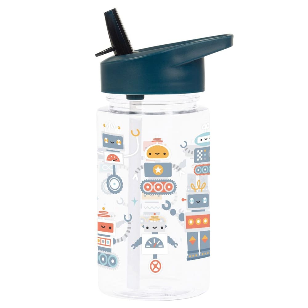 A Little Lovely Company Ergonomische trinkflasche für kinder 450 ml BLAU SILIKON-ORGANOSILOXAN Kinder