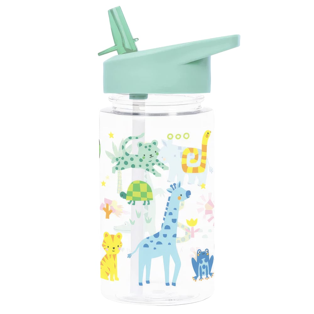 A Little Lovely Company Ergonomische trinkflasche für kinder 450 ml GRÜN SILIKON-ORGANOSILOXAN Kinder