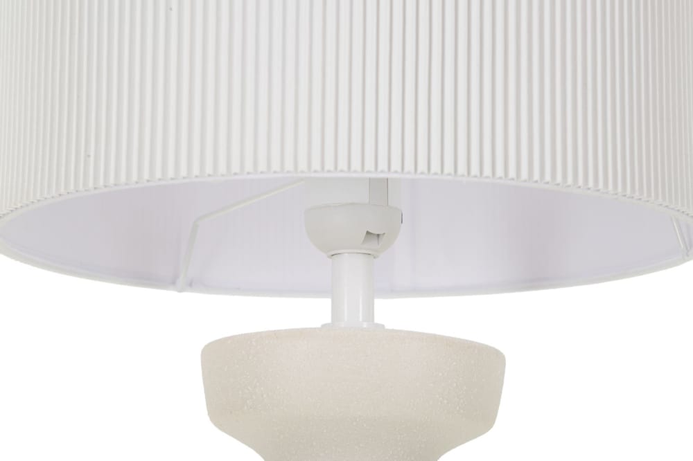 Lampe de table en céramique blanche avec détails verts, ø 26,5 x 67 cm — vue 3