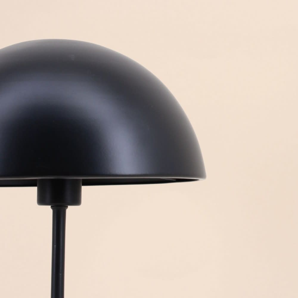 Lampe à poser champignon en fer noir 37cm — vue 4