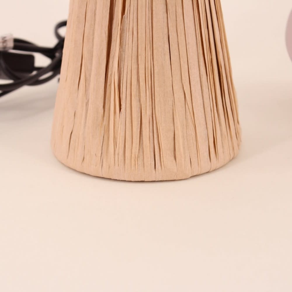 Lampe à poser en raphia 30cm — vue 4
