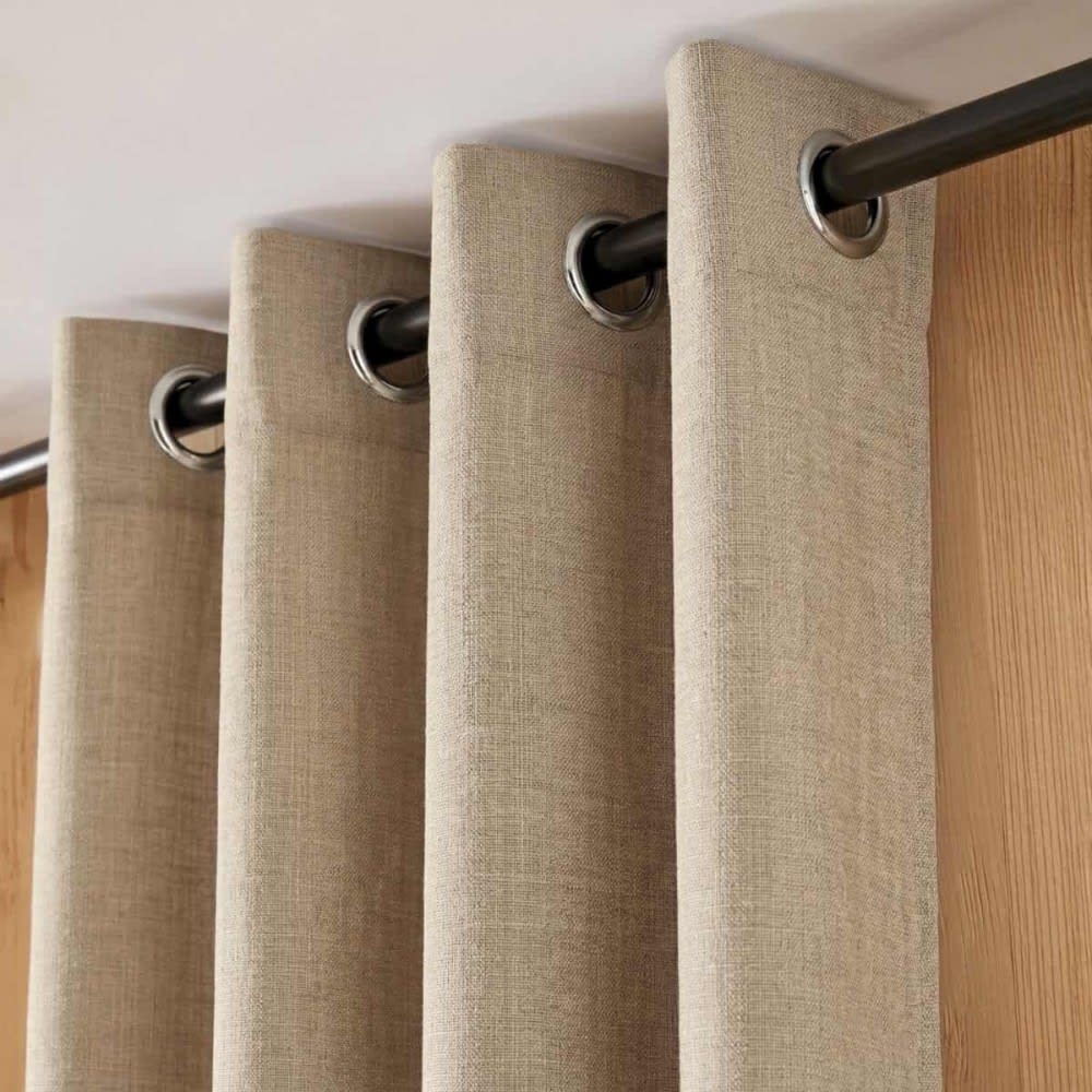 Rideau isolant phonique et thermique gris clair 140x240cm