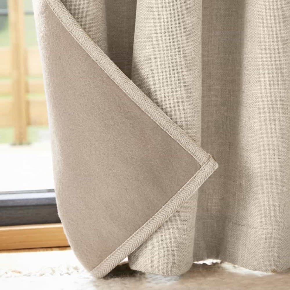 Rideau isolant phonique et thermique beige 140x240cm