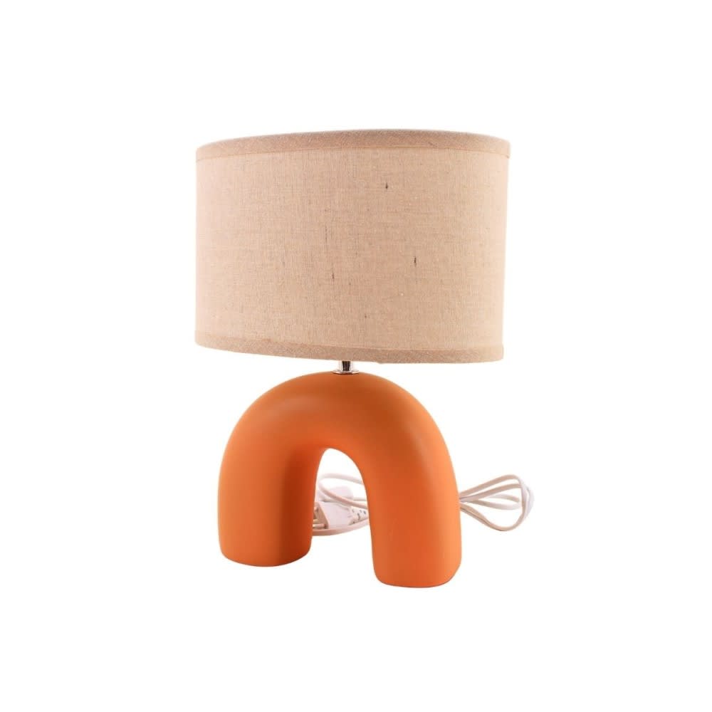 Lampe en céramique arche terracotta