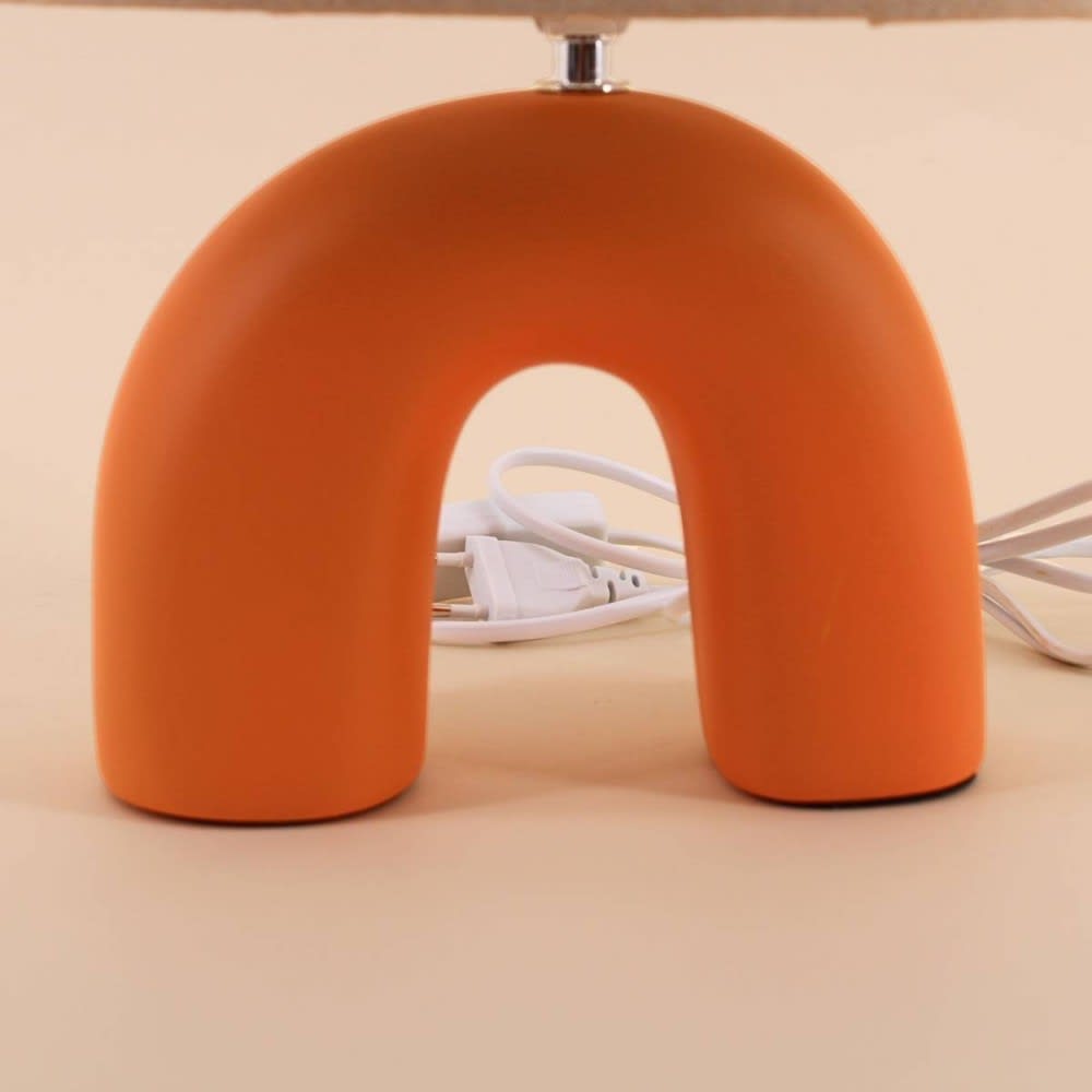 Lampe en céramique arche terracotta — vue 3