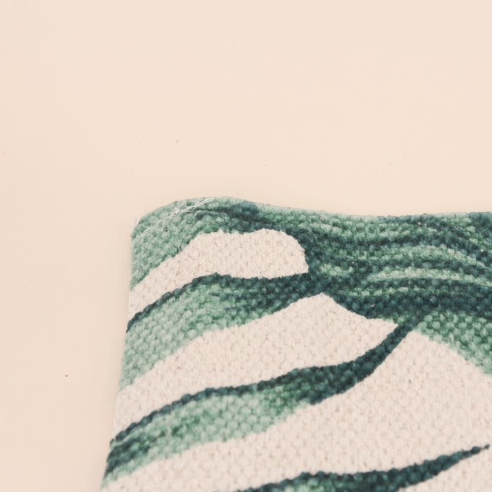 Tapis imprimé blanc et vert avec mot 80x50cm — vue 4