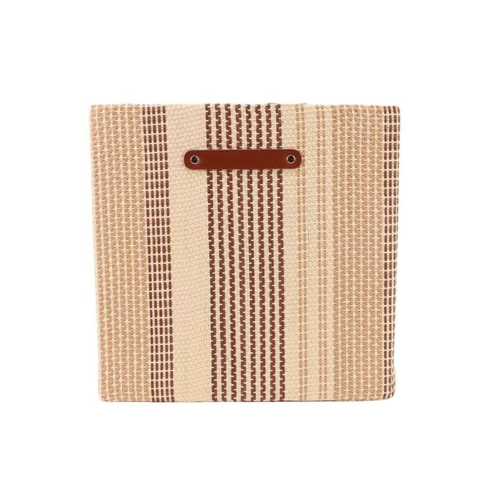 Panier cube en tissage papier 31x31x31cm