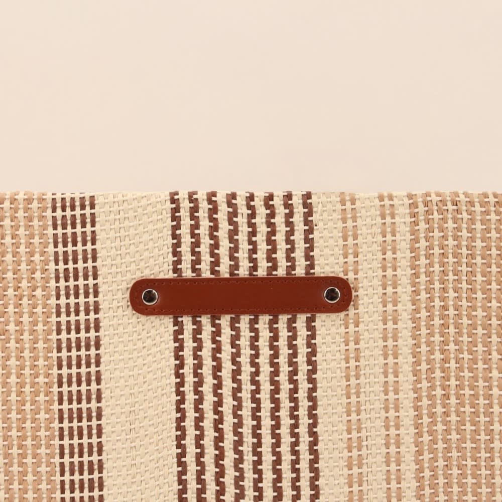 Panier cube en tissage papier 31x31x31cm — vue 3