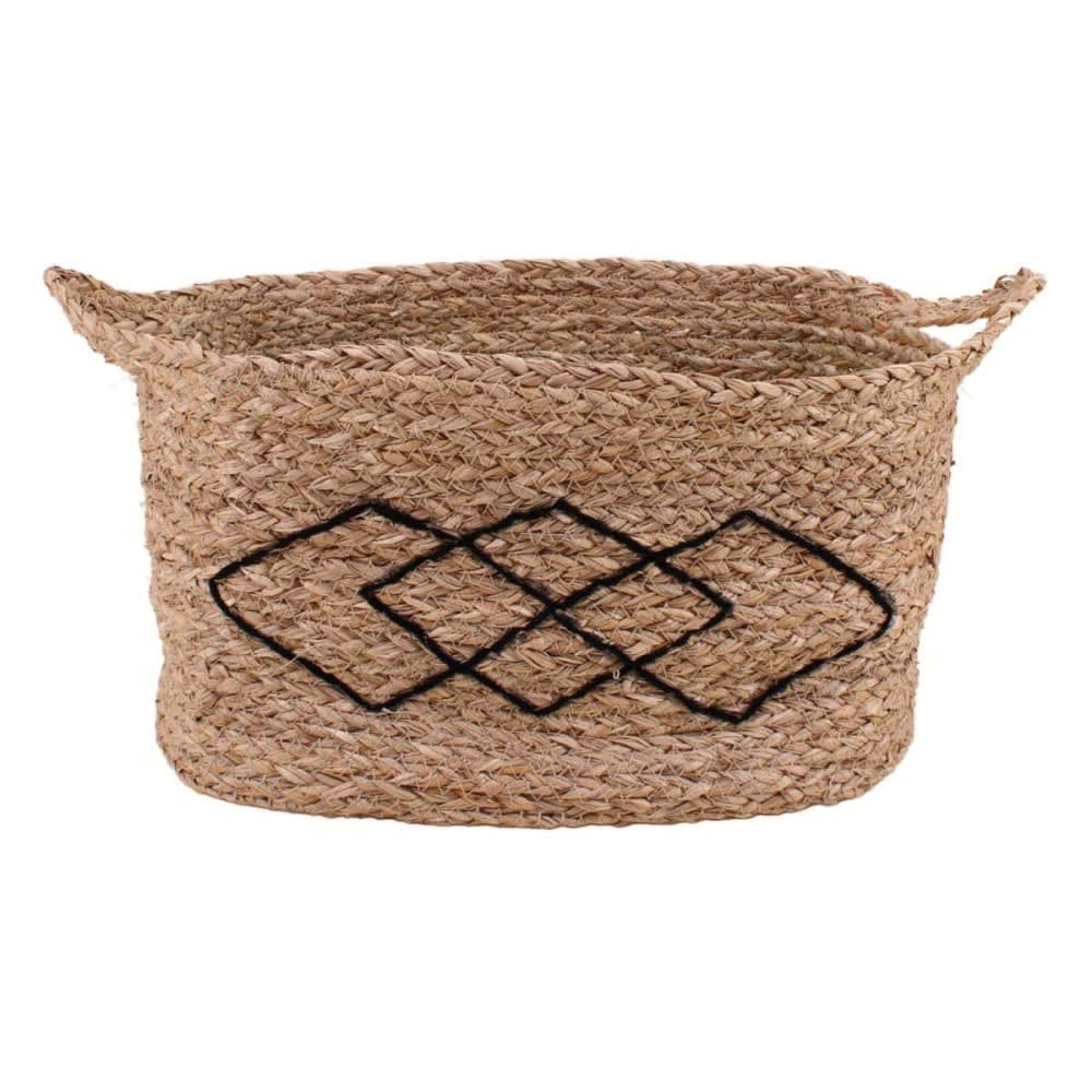 Panier rectangulaire en fibres naturelles 38x26cm