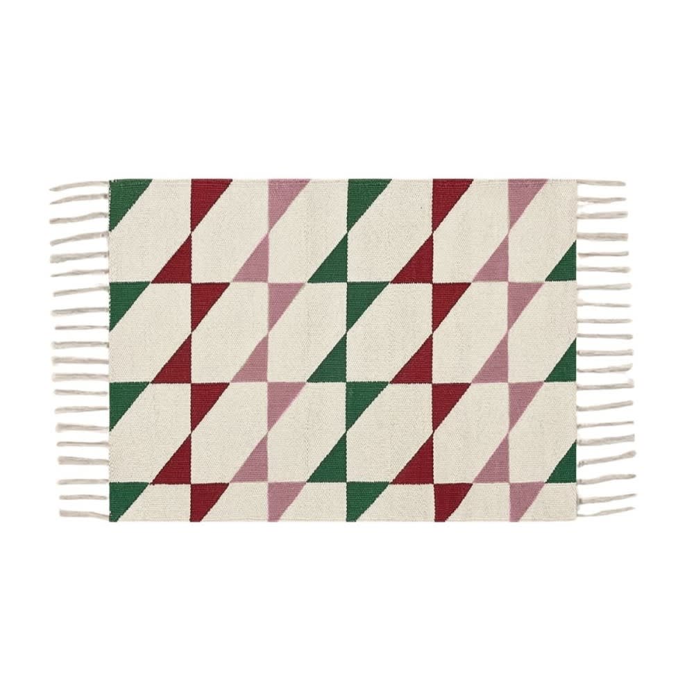 Tapis imprimé géométrique ethnique colorés 80x150 cm