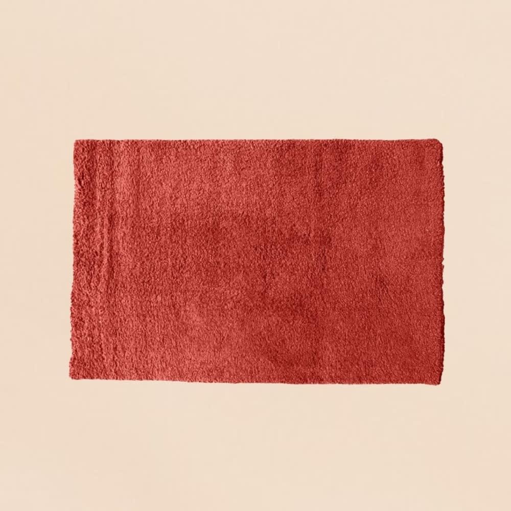 Tapis rouge marsala 100x150cm — vue 3