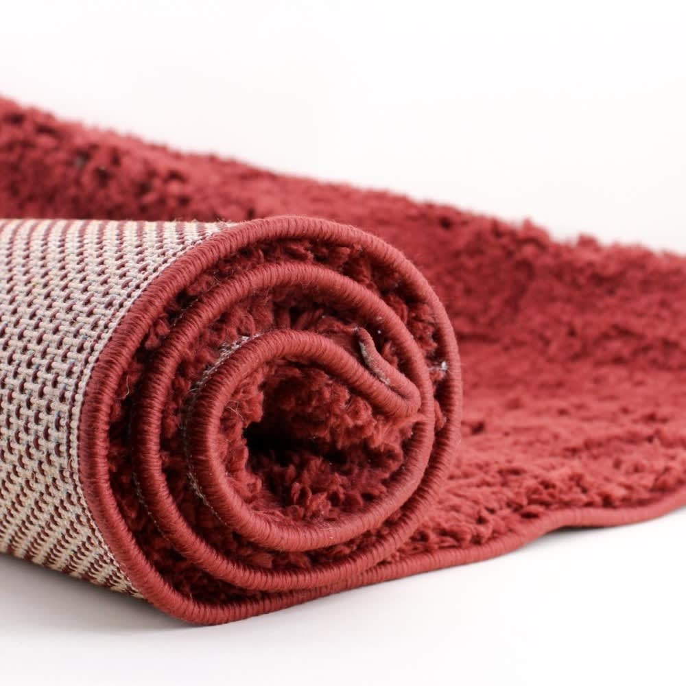 Tapis rouge marsala 100x150cm — vue 4