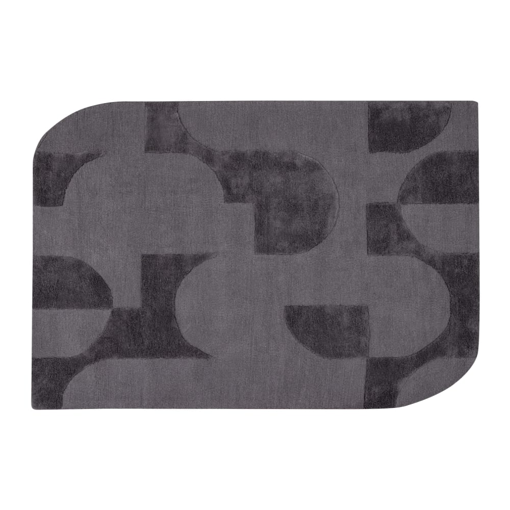 Tapis en viscose et laine