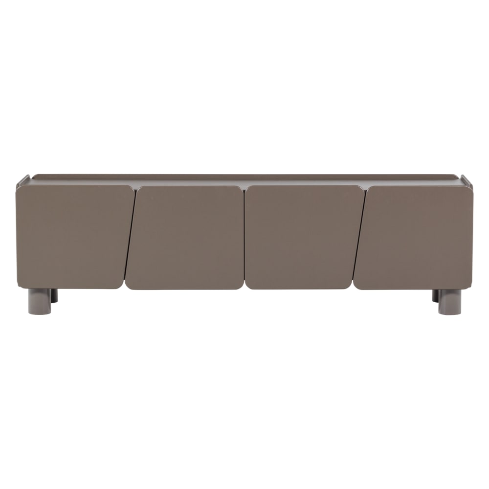 Meuble tv en pin marron