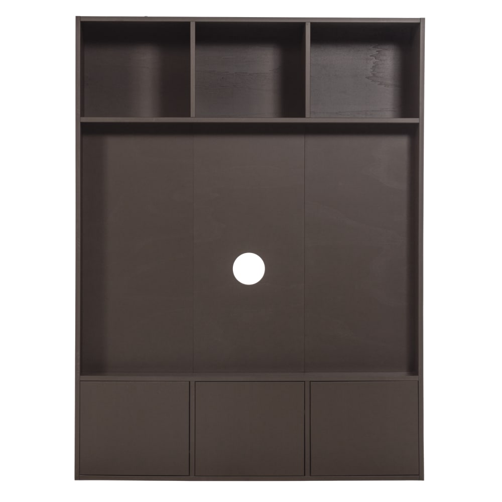 Meuble tv en pin marron