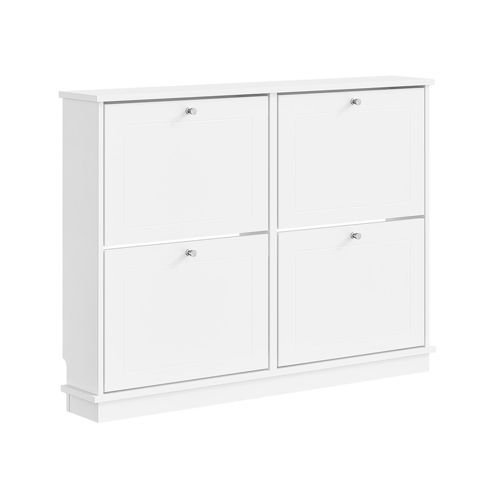 Schuhschrank Klappbar Weiß 105×18×78 Cm FSR216-W