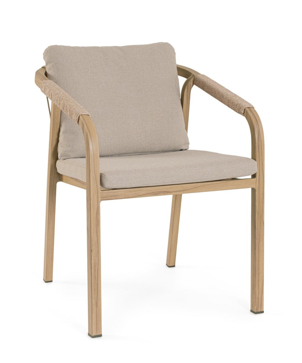 chaise en corde beige