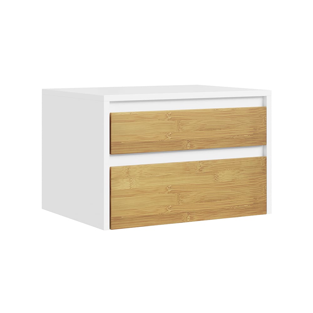 Nachttisch Wandmontiert Weiß 40X30X26 Cm FBT175-E-WN