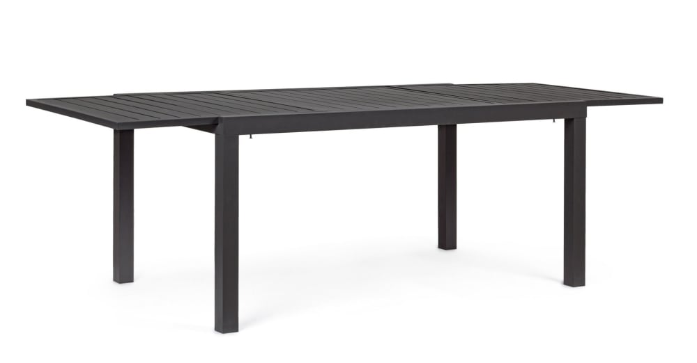 Table en aluminium à lattes 160-240x90 anthracite Table en aluminium à lattes 160-240x90 anthracite