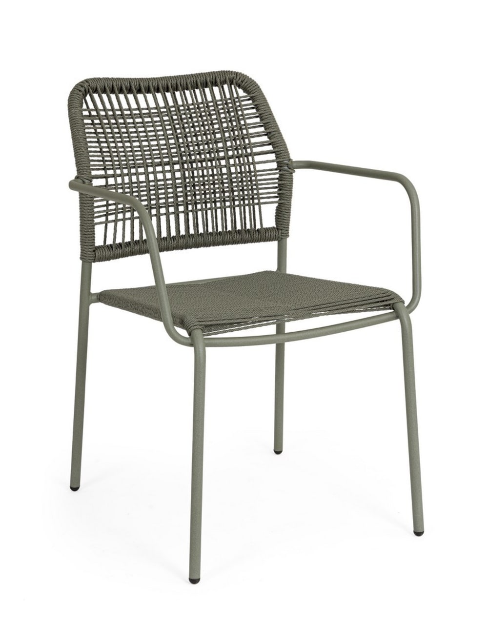 Lot de 6 Chaises en acier , vertes