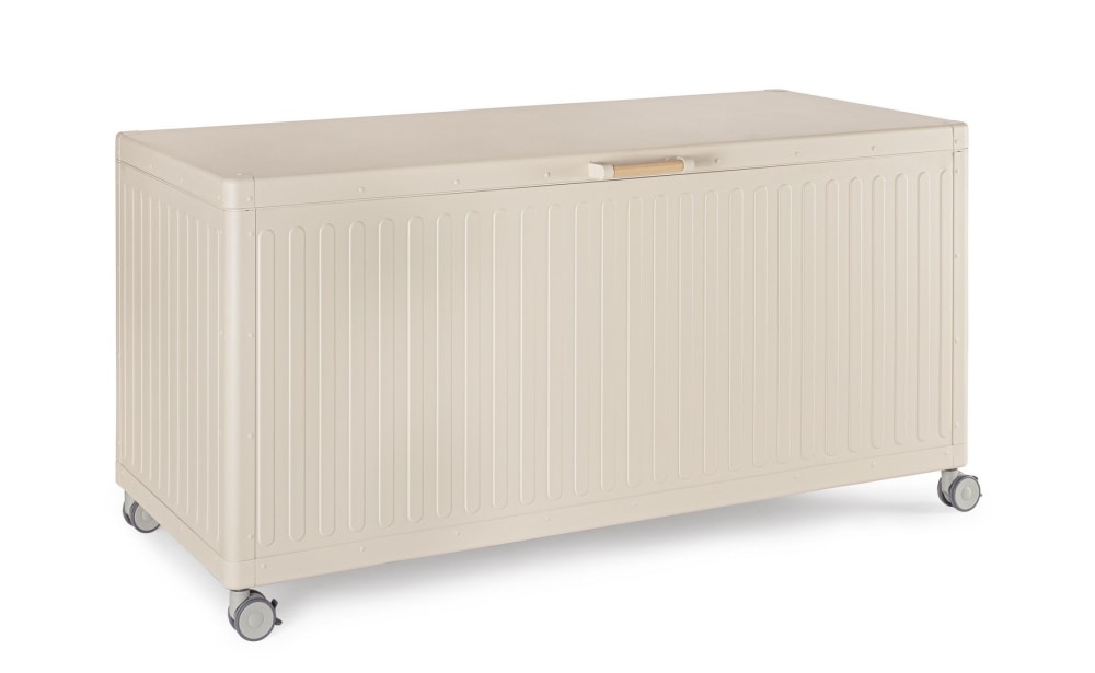 Coffre en aluminium et panneaux en acier 141,6x72x70 Beige Coffre en aluminium et panneaux en acier 141,6x72x70 Beige