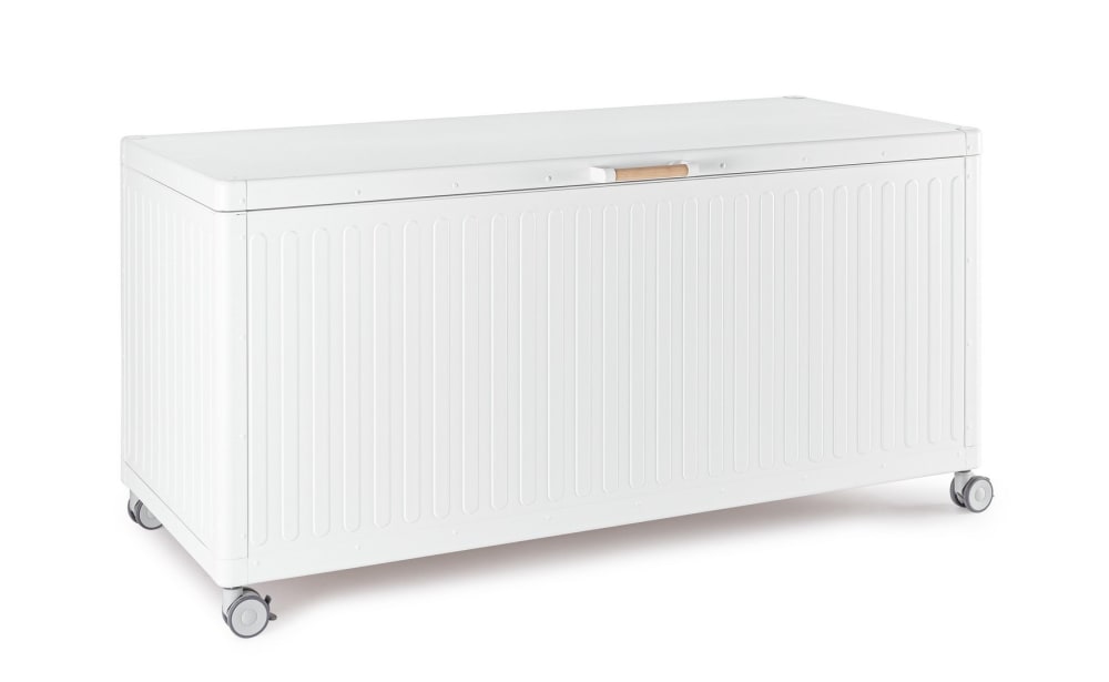Coffre en aluminium et panneaux en acier 141,6x72x70 Blanc Coffre en aluminium et panneaux en acier 141,6x72x70 Blanc