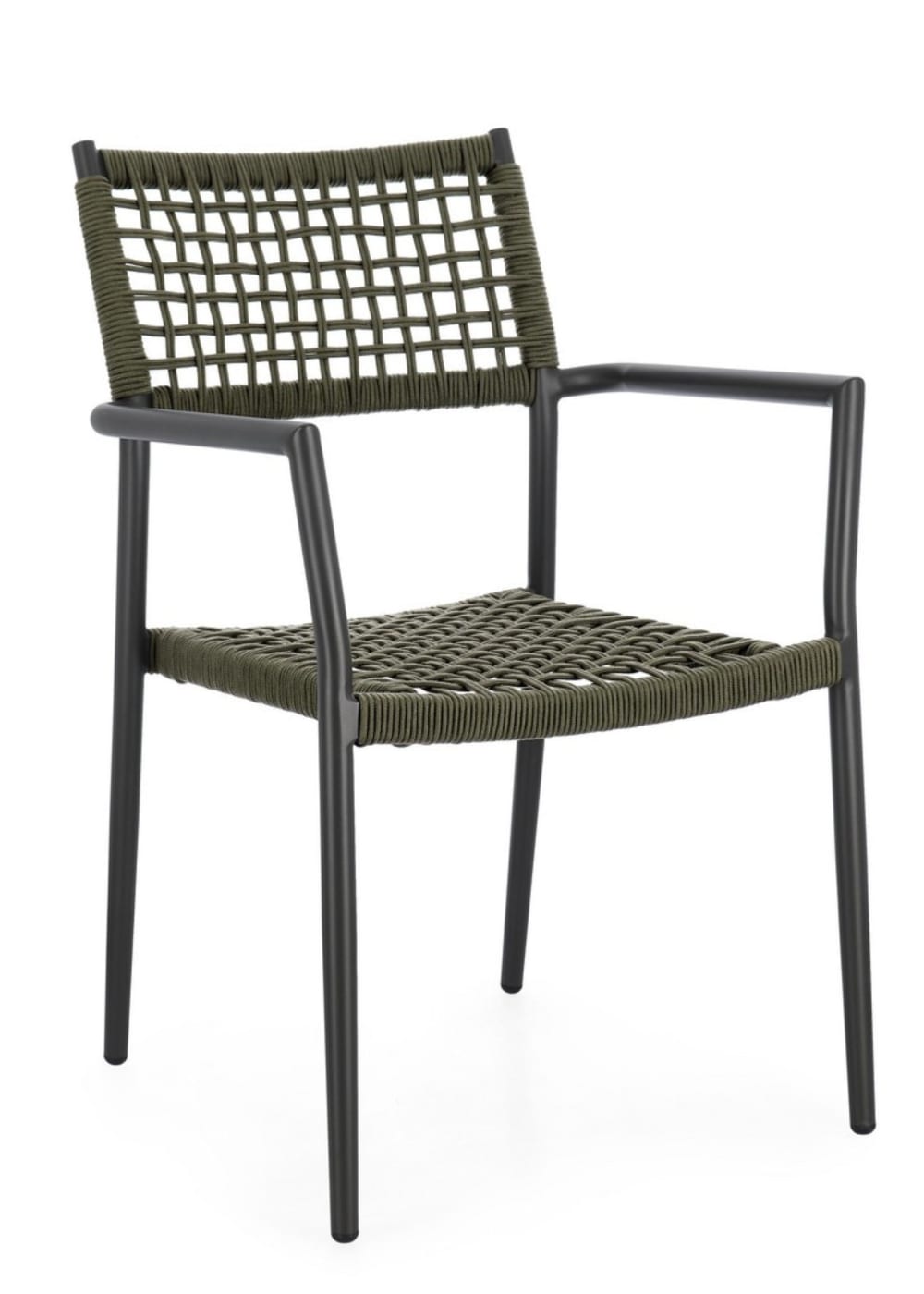 chaise en aluminium avec - corde