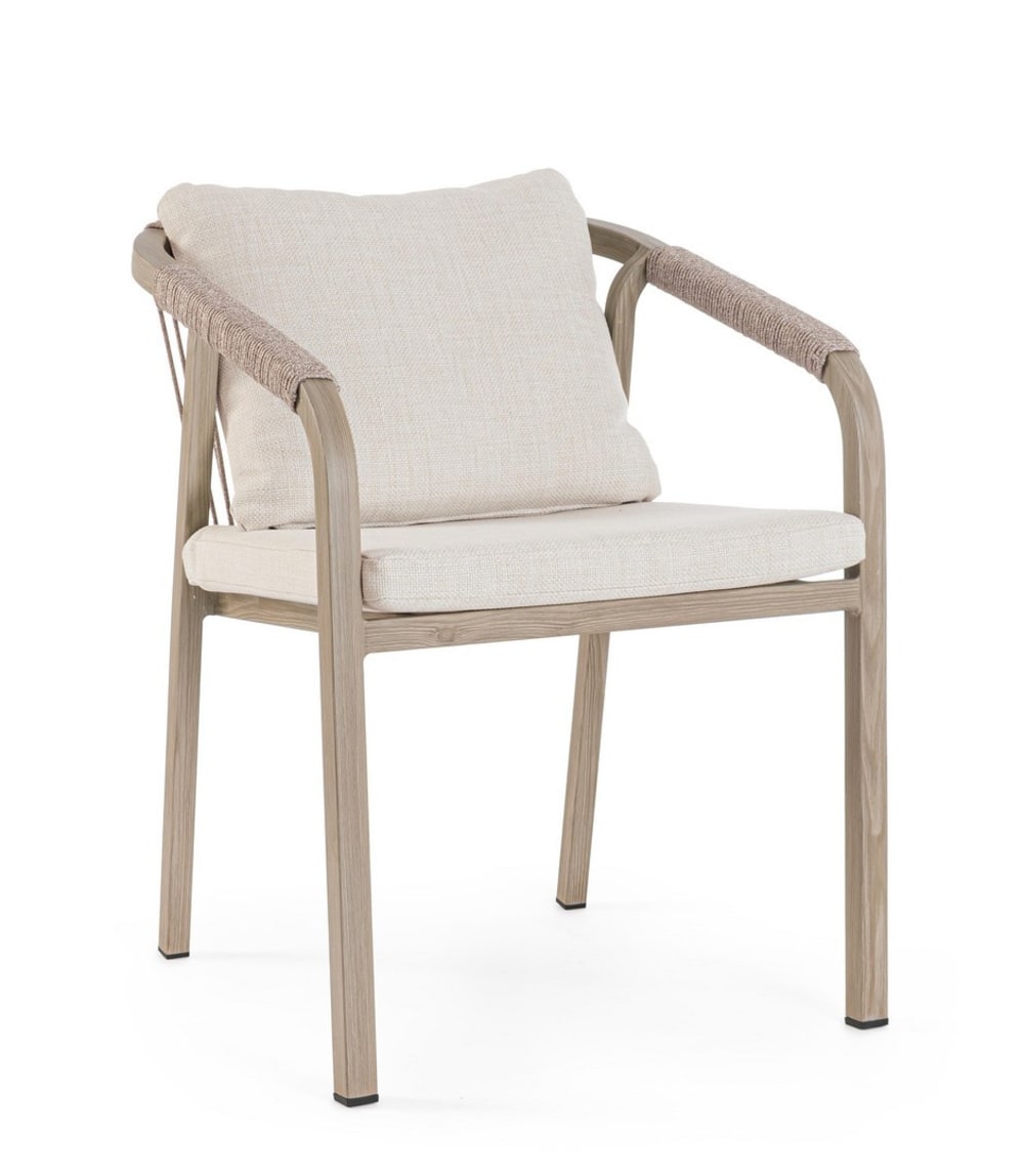 chaise en aluminium et - corde