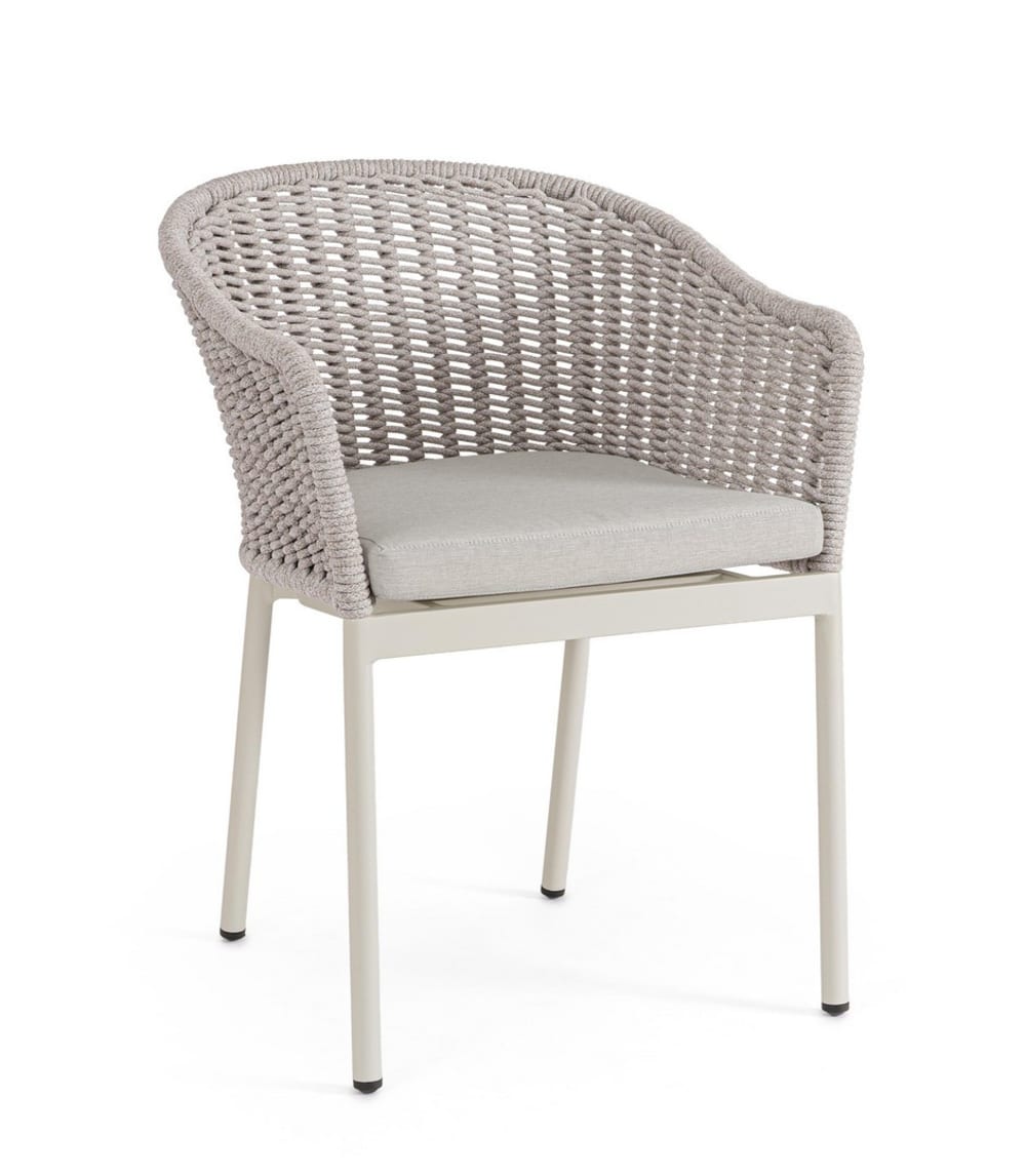 chaise en corde beige
