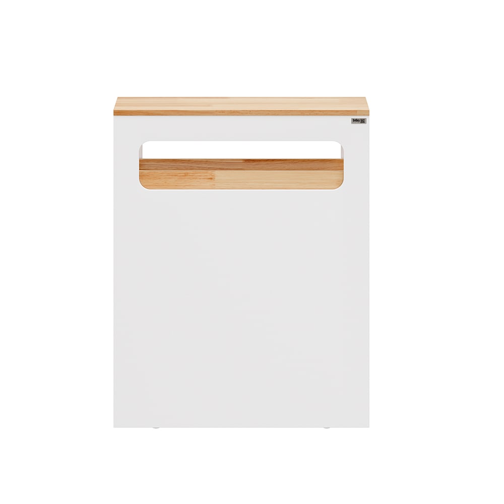 Seitenschrank mit 4 Schubladen Weiß 65×23×82 cm BZR54-III-WN -
