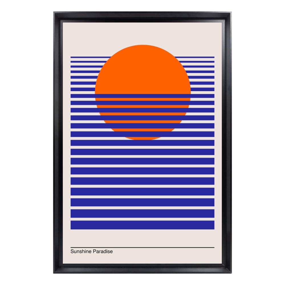 Tableau mural encadré - soleil