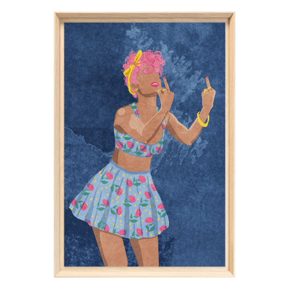Tableau mural encadré - femme