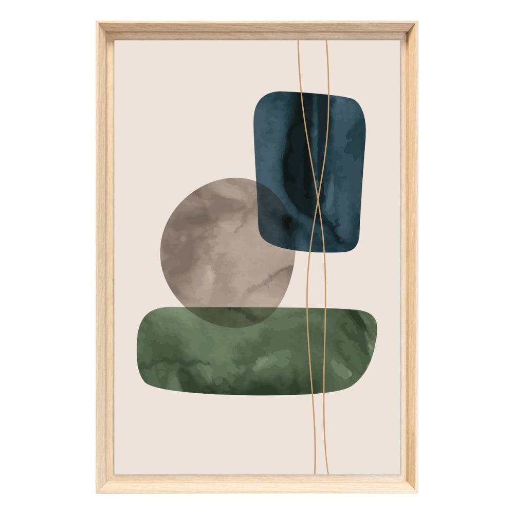 Tableau mural encadré - galets