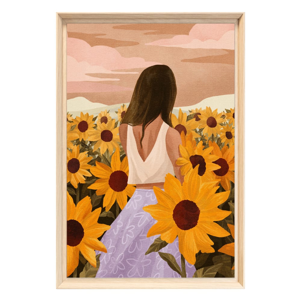 Tableau mural encadré - femme