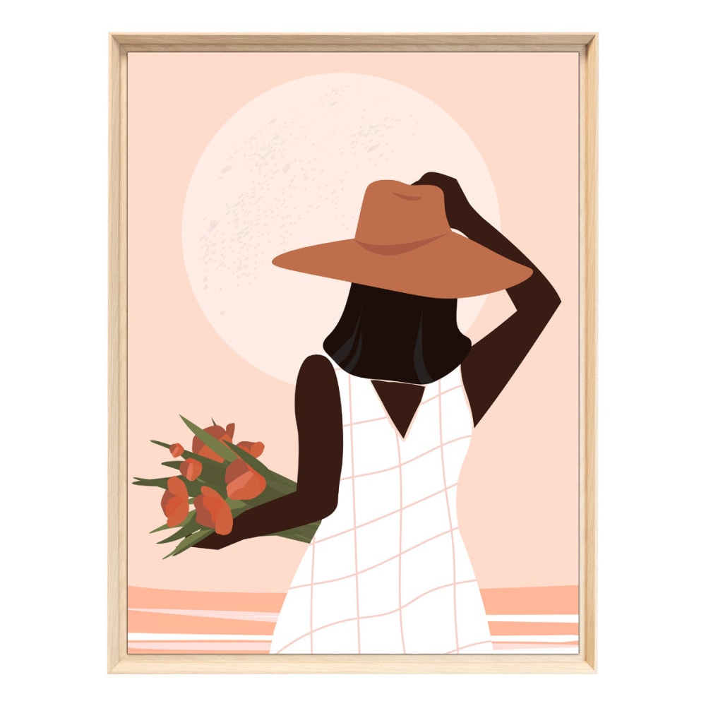 Tableau mural encadré - femme