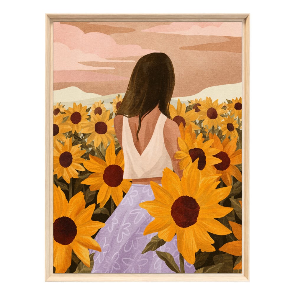Tableau mural encadré - femme