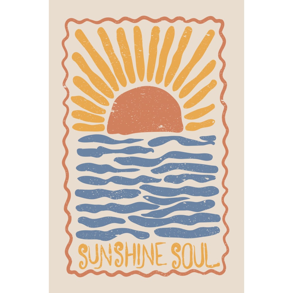 Tableau sur verre synthétique - soleil