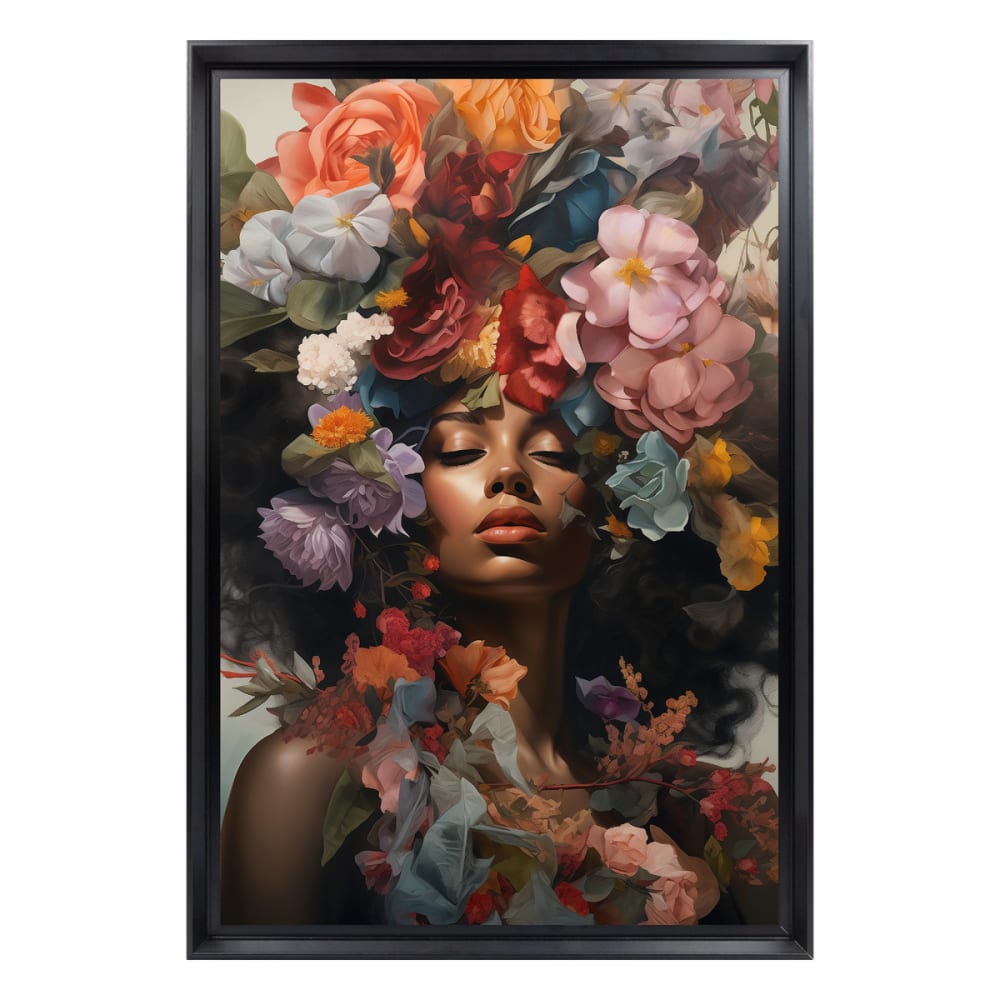 Tableau mural encadré - fleurs