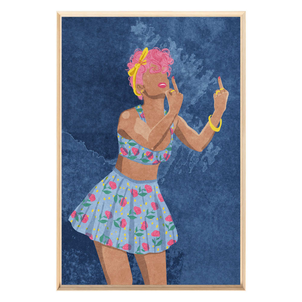 Tableau mural encadré - femme